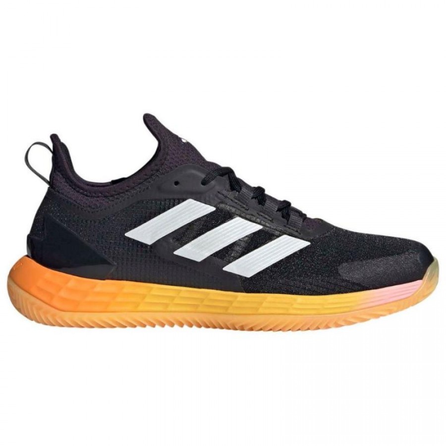 Zapatillas Adidas Adizero Ubersonic 4.1 Clay Negro Plata Naranja Mujer