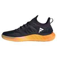 Adidas Adizero Ubersonic 4.1 Clay Preto Prata Laranja Sapatos Femininos