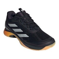 Adidas Avacourt 2.0 Clay Preto Prata Laranja Sapatos Femininos