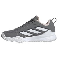 Adidas AvaFlash Grigio Bianco Rosa Scarpe da ginnastica da donna - TERRA BATTUTA