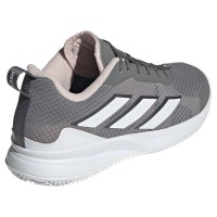 Adidas AvaFlash Grigio Bianco Rosa Scarpe da ginnastica da donna - TERRA BATTUTA