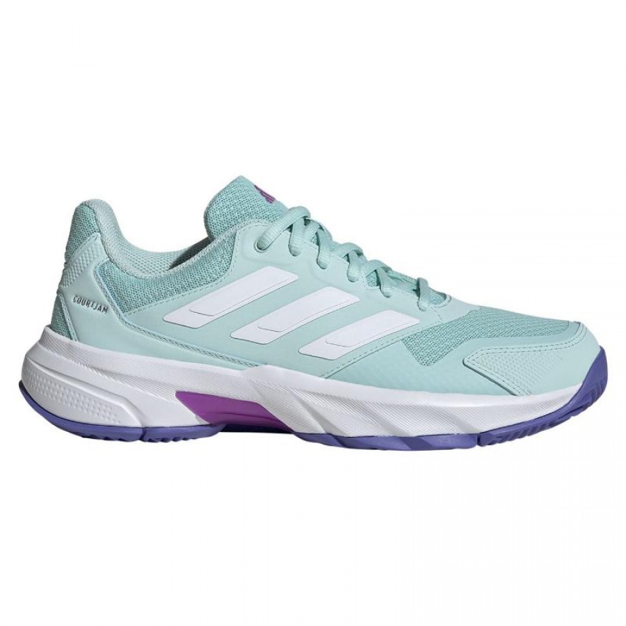 Sapatilhas Adidas CourtJam Control 3 Aqua White Mulher