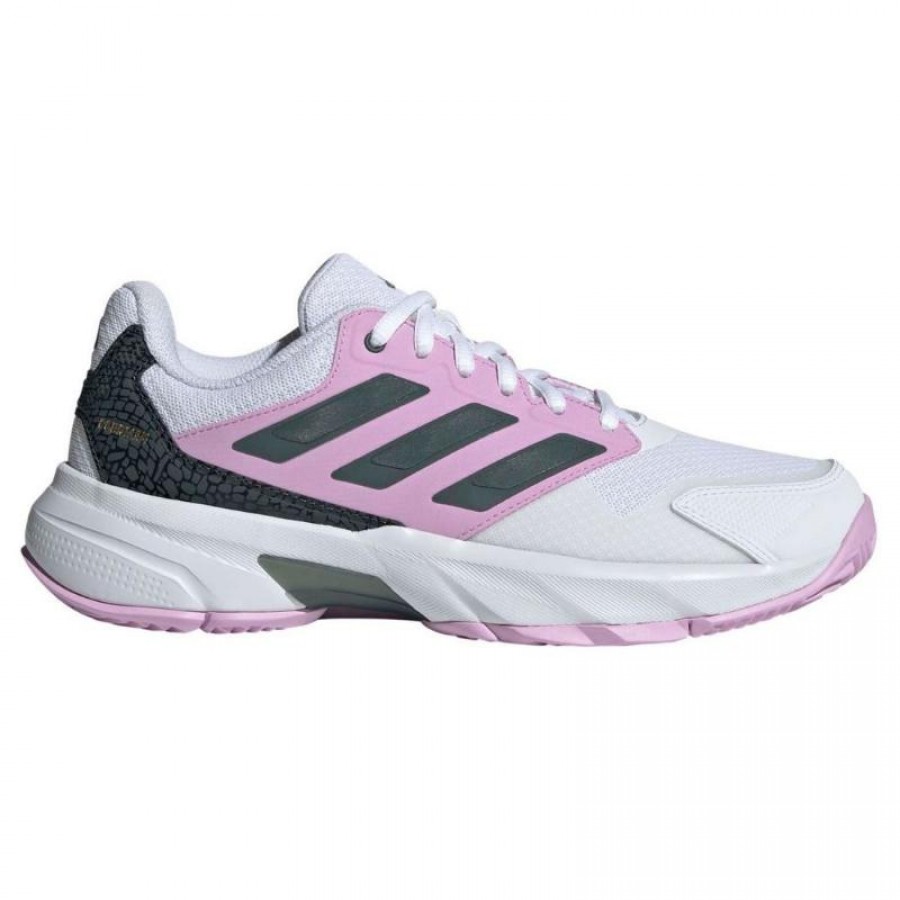 Scarpe Adidas CourtJam Control 3 Bianca Nero Lilla Donna