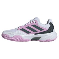 Zapatillas Adidas CourtJam Control 3 Blanco Negro Lila Mujer