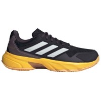 Zapatillas Adidas CourtJam Control 3 Clay Negro Plata Naranja