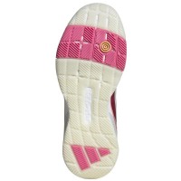 Tenis Adidas Crazyquick Boost Padel Branco Prata Rosa Feminino