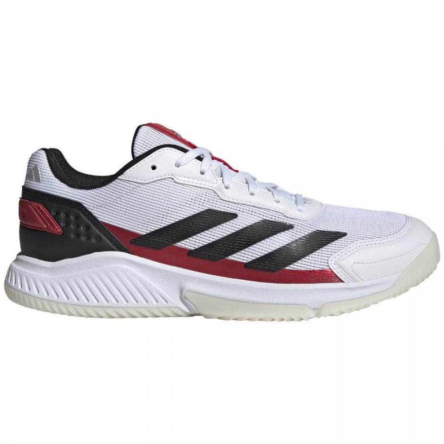 Zapatillas Adidas Crazyquick Padel Blanco Negro Rojo