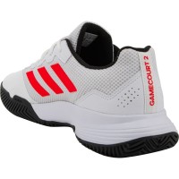 Adidas GameCourt 2 White Red Black Sneakers