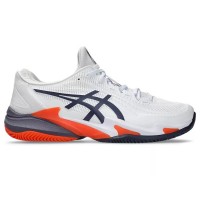 Zapatillas Asics Court FF 3 Clay Blanco Gris Naranja