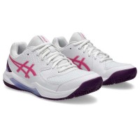 Asics Gel Dedicate 8 Padel White Dragon Fruit Women''s Sneakers