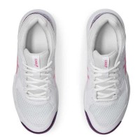 Asics Gel Dedicate 8 Padel White Dragon Fruit Scarpe da ginnastica da donna