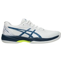 Sapatilhas Asics Gel Game 9 Clay Branco Azul Mako