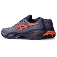 Tenis Asics Gel Resolution X Clay Cinza Roxo Laranja