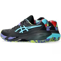 Zapatillas Asics Gel Resolution X Padel Negro Azul Aqua