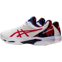 Zapatillas Asics Solution Speed FF 2 Clay L.E. Blanco Rojo Classic - Barata Oferta Outlet