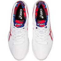 Scarpe Asics Soluzione Velocità FF 2 Argilla L.E. Bianco Rosso Classico - Barata Oferta Outlet