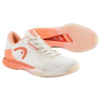 Head Sprint Pro 4.0 Padel White Coral Women''s Shoes