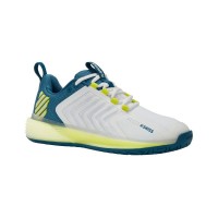 Baskets Kswiss Ultrashot 3 Blanc Bleu Jaune Fluor