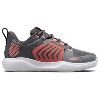 Zapatillas Kswiss Ultrashot Team Gris Rosa Mujer