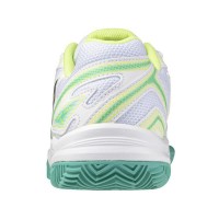 Mizuno Break Shot 4 Clay White Black Lime Women''s Sneakers