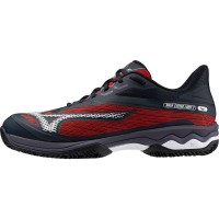 Mizuno Wave Exceed Light 2 Padel Preto Branco Vermelho Sapatilhas