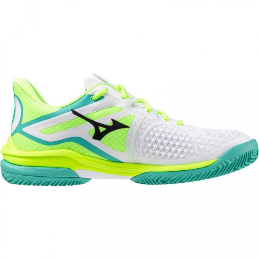 Sneakers da donna Mizuno Wave Exceed Tour 6 Bianco Argilla Nero Lime