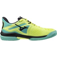 Mizuno Wave Exceed Tour 6 Clay Lime Black Blue Sneakers