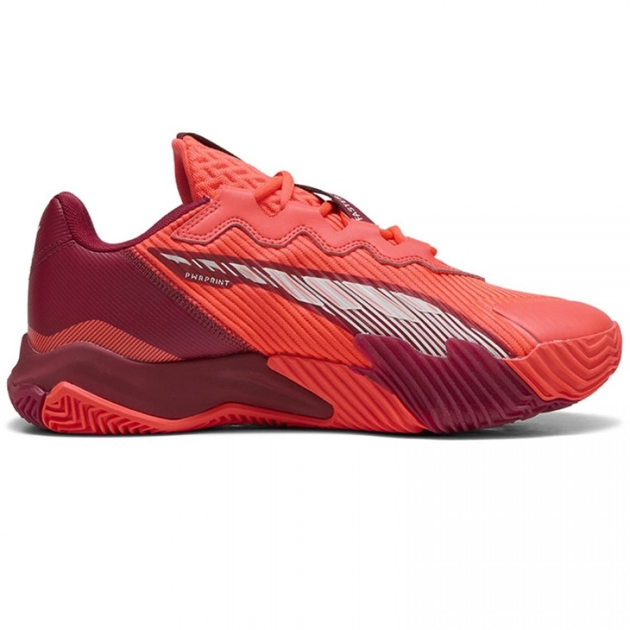 Puma Nova Elite Red Bordeaux White Sneakers