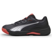 Puma Nova Smash Gris Fonce Noir Rouge Baskets