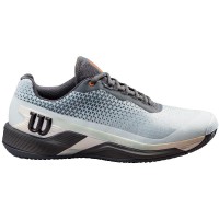 Scarpe Wilson Rush Pro 4.0 Shift Terra Battuta Avorio Blu Arancione